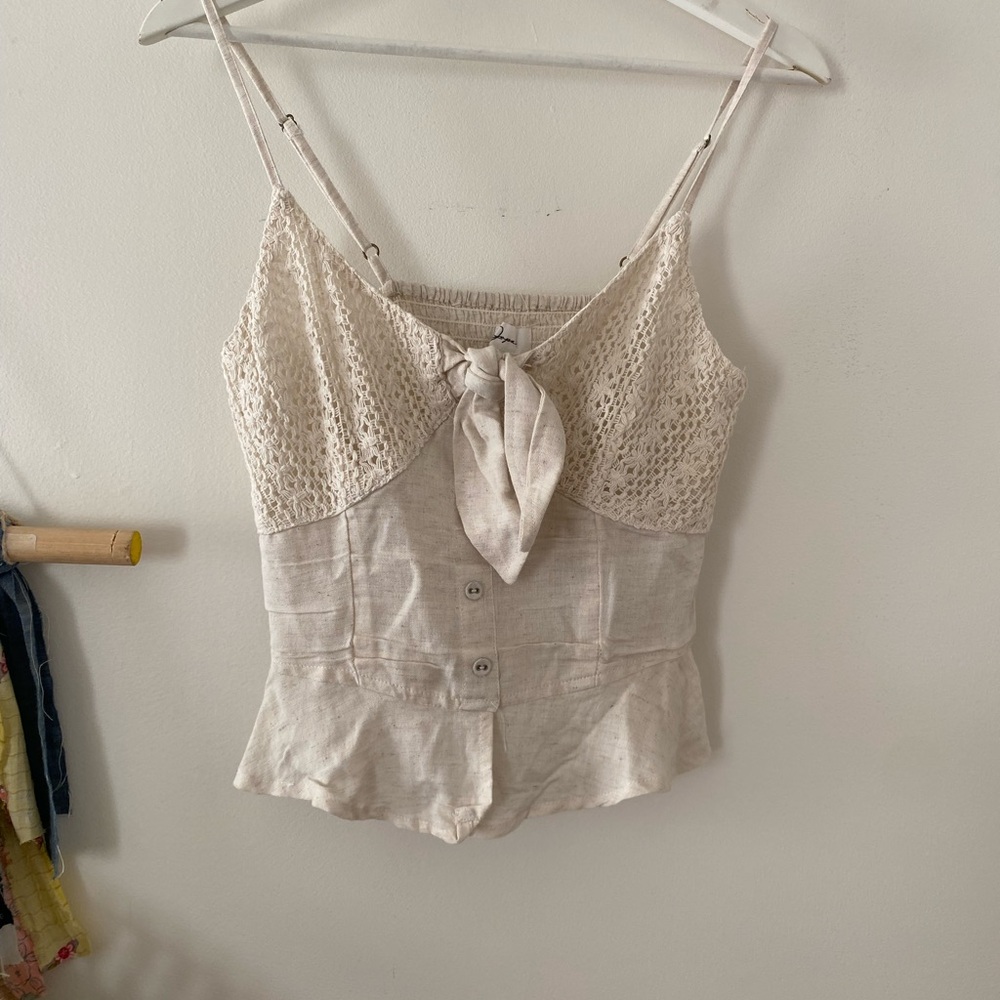Cottage Core Boho Style Lace Blouse Size Small NWOT - Picture 7 of 8